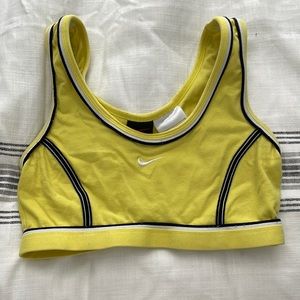 Vintage Nike yellow sports bra